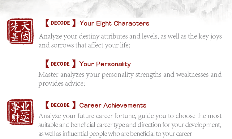 测算后您将知道以下信息